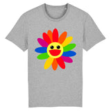 Stanley/Stella Creator - DTG - T-shirt LGBT Fleure Heureuse Couleurs Arc-en-ciel